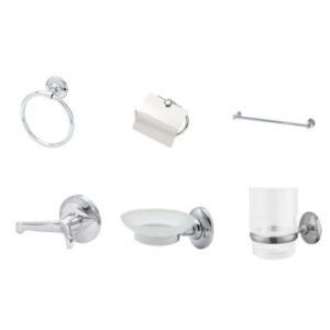 milano lilda bathroom accessories 7 pcs set