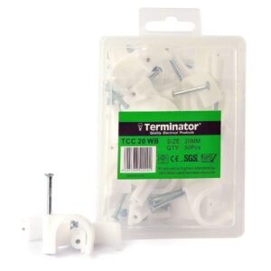 terminator cable clip 20mm 40 pcs