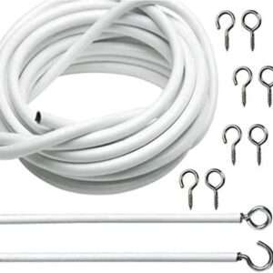 curtain wire cable with 10 pieces hook and eye