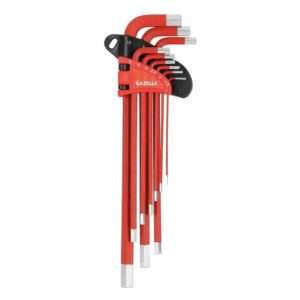 gazelle 9pcs arm imperial hex key set red