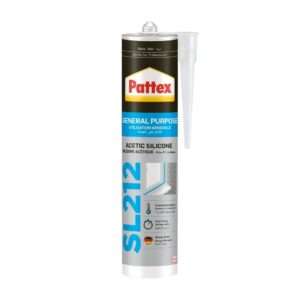 pattex general purpose sl212 acetic silicone black noir 280ml