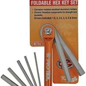protech 7pc foldable hex key set