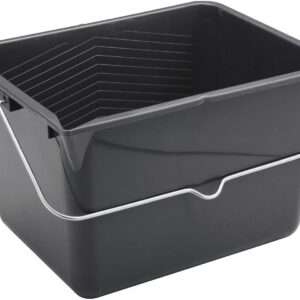 rollroy rectangular paint bucket 12 l black