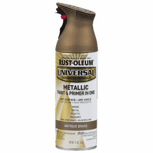 rust oleum universal spray paint antique brass metallic 11 oz spray