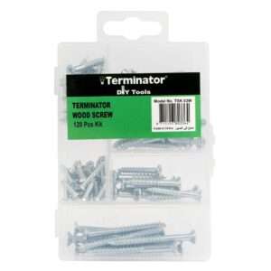terminator wood screw 120 pcs kit tsk 03w