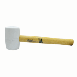 uken rubber hammer 24 oz wood handle white