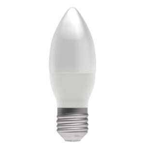 cavil e27 7w led gls frosted candle bulb 6500k