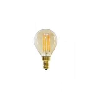 novex e14 5w led filament clear ball bulb g45