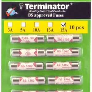porcelain ceramic fuse 15a pack of 10