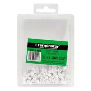 terminator cable clips 4mm 100pcs